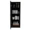 Tuhome Belleria Single Door Pantry with Four Interior Shelves, Black ALW5545 - alternate 6